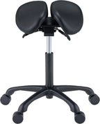 Master Massage Berkeley Saddle Stool with Black Aluminum Base