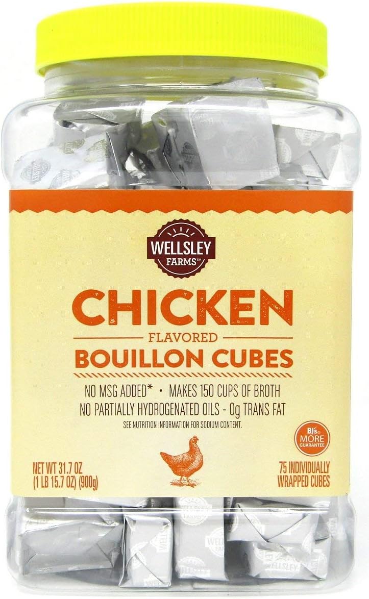 Wellsley Farms Chicken Flavored Bouillon Cubes (Formerly Berkley & Jensen)