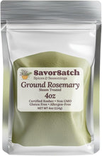 SavorSatch Ground Rosemary Powder - 4oz Resealable Pouch | GMO Free | Certified Kosher | Premium Moroccan Rosemary | Fresh, Aromatic Herb for Cooking, Baking & Seasoning
