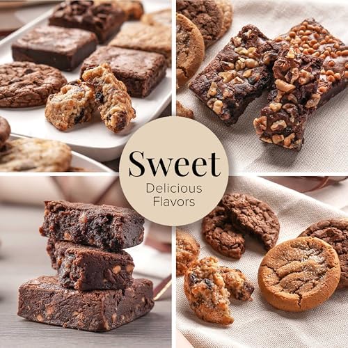 Broadway Basketeers Thank You Cookies Gift Baskets - Food Bakery Box With Freshly Baked Brownies, Cookies, & Muffins - Appreciation Gift Box for Men, Women, Employees, Clients, Friends & Family