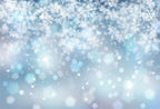 7x5ft Falling Snowflake Portrait Backdrops for Photography Winter Ice Snow Flakes Photo Shoot Newborn Kids Baby Adults Wedding Photo Background Vinyl Photo Booth Props