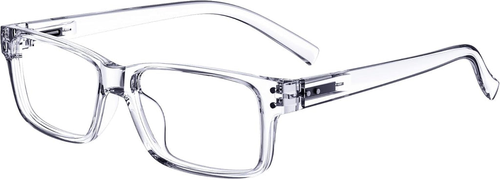 Eyekepper Spring Hinges Vintage Reading Glasses Men with Case Grey Lens Sunshine Readers
