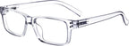 Eyekepper Spring Hinges Vintage Reading Glasses Men with Case Grey Lens Sunshine Readers