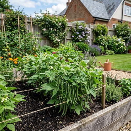 | Petite Filet French Green Bush Bean - 50 Seeds | Haricot Verts Bush Bean | Non-GMO Heirloom Vegetable Seeds | Stringless Green Beans | Emergency Food Supply
