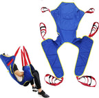 Toileting Sling Patient Lifter - Full Body Patient Lift Sling - Patient Lift Sling with Commode Opening - Medical Lift Equipment Divided Leg for Elderly, Handicapped,L