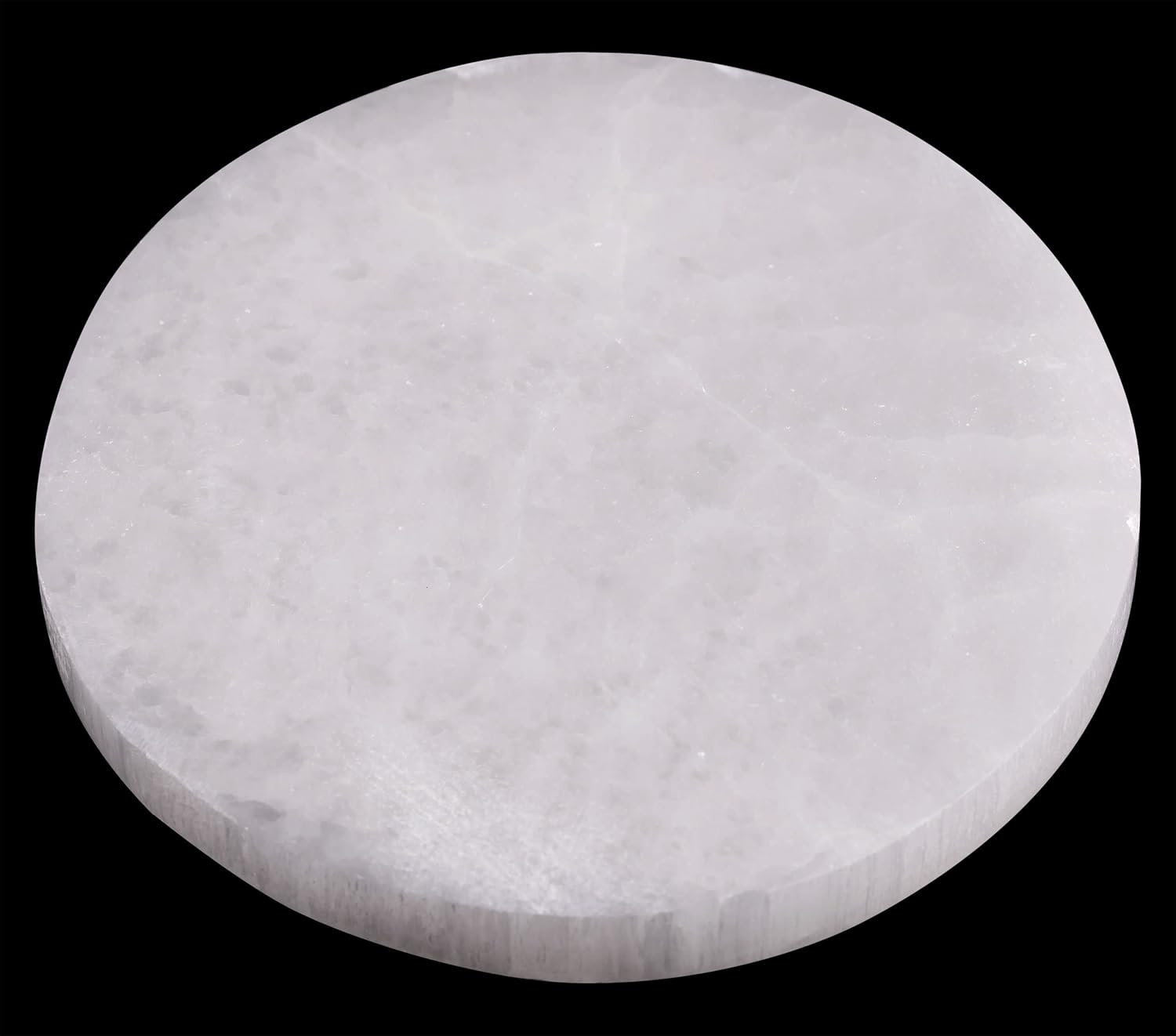 Large Selenite Charging Plate – 6” Selenite Crystal Plate – Mined & Crafted in Morocco – Ideal for Cleansing Crystals & Healing Stones, Meditation, Reiki – Protection Crystals – Spiritual Gift & Decor