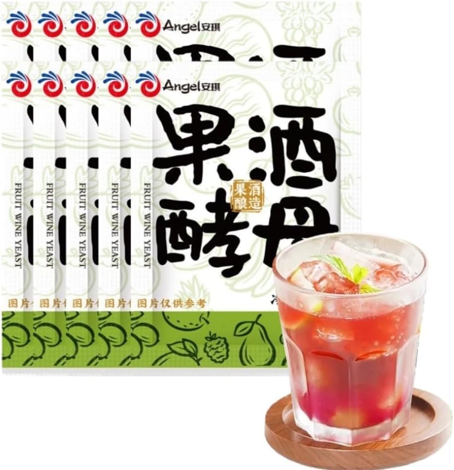Fermented yeast, home brewed watermelon wine yeast powder, fruit wine specific yeast, (3g/bag*10 bags) 1.05oz发酵酵母（3g/袋*10袋）1.05oz