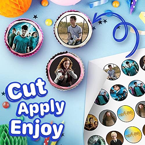 30 x Edible Cupcake Toppers – Magic Adventure Inspired Collection of Edible Cake Decorations | Uncut Edible on Wafer Sheet