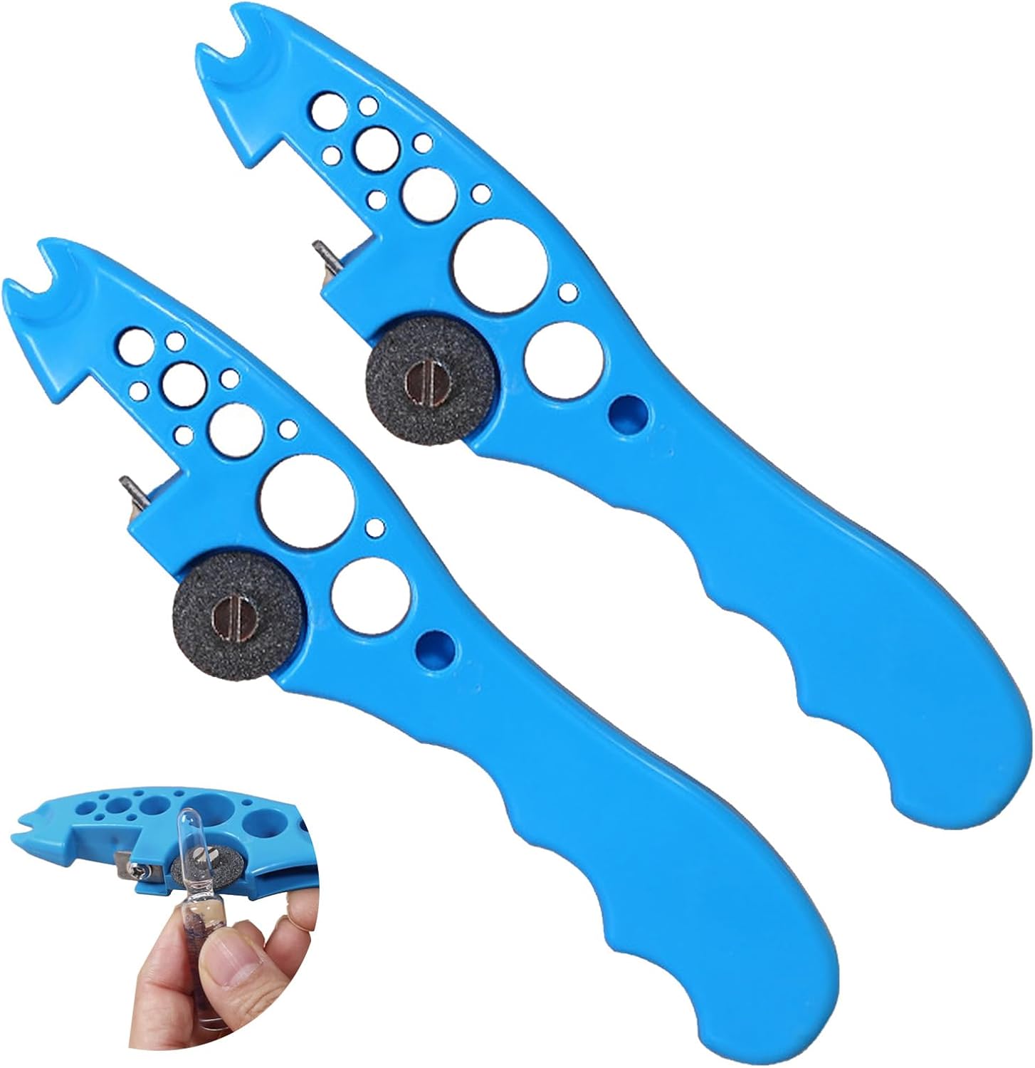 2pcs ampoule opener, glass ampoule opener, ampoule opener, fish shaped glass ampoule opener, convenient and labor-saving ampoule crusher cutting device Versatile Ampoule Bottle Cutter