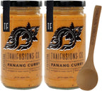 Thai Panang Curry Sauce Thaifusions 13.1 Oz Jar (Pack of 2) Bundle with Tasting Spoon | Curry Sauce Gift Set by Gifts from the Pacific Northwest, Orange