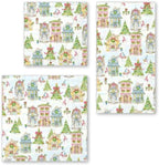 IHR Ideal Home Range Party Napkins Disposable 3-Ply Paper Lunch Napkin Pack, 6.5" x 6.5", Gingerbread House, 20-Count