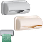 2 Pcs Trash Bag Dispenser,Garbage Bag Dispenser For Inside Trash Can,Trash Can Liner Dispenser For Bottom Of Can, Wall Mount Garbage Bag Dispenser Kitchen Bathroom Toilet Storage Organization