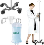 IV Pole with Wheels,47 to 100In Infusion Floor Stand Telescopic with 4 Hooks IV Bag Holder Stand Portable Feeding Pump Stand Stainless Steels Pipe Extension Pole IV Influsion Pole (Silver)