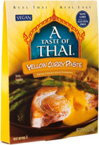 A Taste of Thai Yellow Curry Paste – Authentic & Natural Ready-to-Use Thai Curry Paste - Vegan, Gluten‑Free & Non‑GMO - Golden, Aromatic Flavor for Curries, Stir‑Fries & Soups - 1.75 oz (Pack of 1)