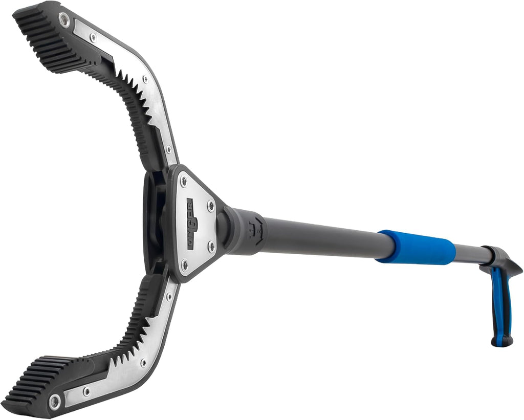 Unger Professional 42.5” Rugged Reacher Grabber Tool with Rotating Head, Outdoor Trash Picker Upper, Heavy Duty Claw Pickup, Durable Litter Yard Clean Up for Twigs, Lawn, and Garden Use