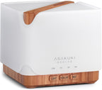 ASAKUKI Essential Oil Diffuser for Home, Large 700 ml Humidifier with Automatic Shut-Off, Scent Aromatherapy Diffuser with 7 LED Lights for Living Room, Kitchen, Bedroom, Hotel, Gift for Mom - Yellow