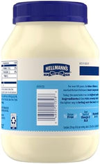 Hellmann's Light Mayonnaise For A Creamy Condiment for Sandwiches and Simple Meals Light Mayo Made With 100% Cage-Free Eggs 30 oz