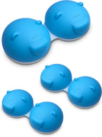 SPORTS WORLD VISION 3PCS Blue Bear Range Contact Lens Cases | Cute Animal Lens Holder Case | Lightweight, Portable & Distinctive Design |Contact Lens Travel case, Storage/Soaking Lens Solution Box