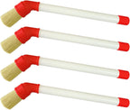 Tire Lube Brush Applicator Swab (4-Pack),11" Plastic Handle and 45° Angled Design for Efficient Mounting Lube Application and Deep Cleaning
