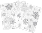 40pcs Snowflake Winter Napkin Party Decoration Winter Snowflake Silver Gray Wonderland Theme Paper Table Napkin Disposable for Christmas Holiday Birthday Party Supplies