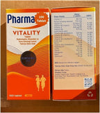 Pharrmatonn Advance Multiviatamin and Mineral Caplets Normal Function of The Immune System 100 Capsules Easy to Swallow