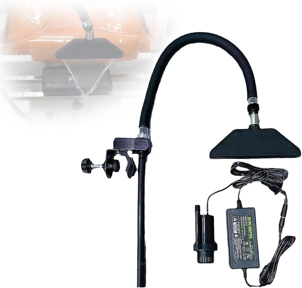 Waterfall Water Circulation System, Shampoo Bed Accessories Head Spa Equipment with Pump, 360° Adjustable Water Circulation Frame, for Beauty Salon, Hair Salon, Bath Center