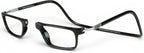 Clic Magnetic Reading Glasses - Adjustable Neck Hanging Readers - Secure Fit with Rigid Headband - Executive XL (XL-XXL, Black, 2.00)