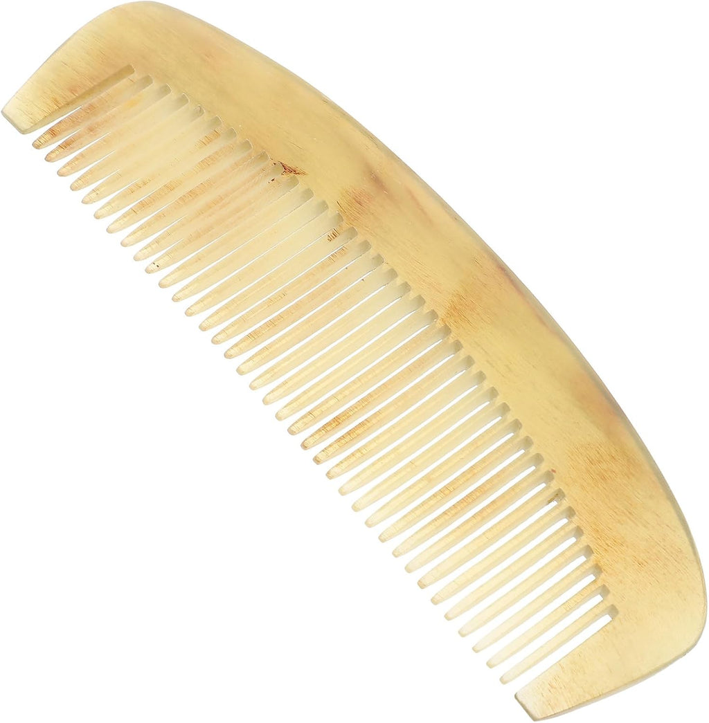 Horn Comb Horn Pocket Comb Hair Beard Detangling Fine Anti-Static for Women Men