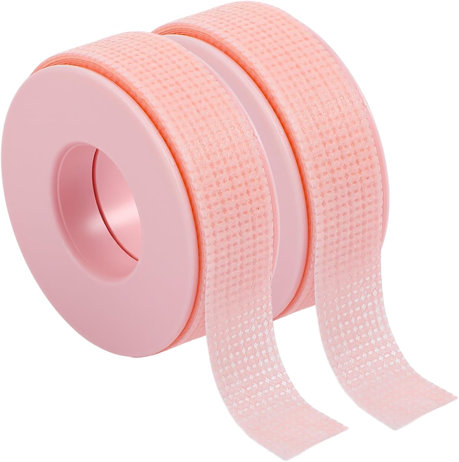 2 Rolls Lash Tape for Eyelash Extensions, Pink Eyeshadow Tape Makeup Tapes for Breathable Micro Eyelash Extension Supplies and Makeup
