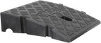 Portable Outdoor Plastic Slope Ramp Pad 10.43X10.03X2.75In Threshold Ramp with Anti-Skid Diamond Texture and Screw Groove for Secure Vehicle and Mobility Scooter Access