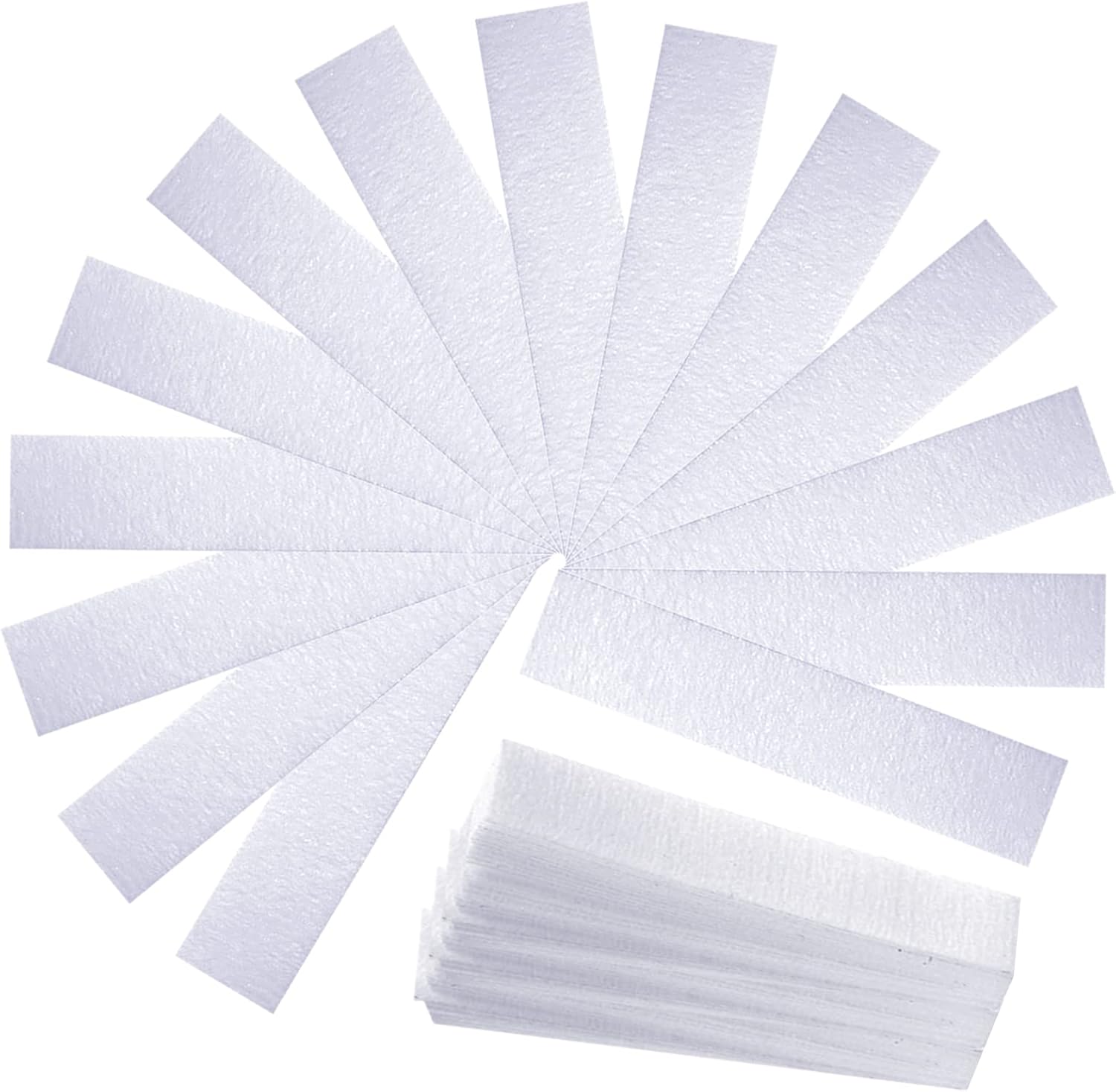 Maitys Eyebrows Small Wax Strips Kit Hair Removal Paper Facial Strips Epilating Pads for Women Men Eyebrow Body Face Arms Lip, 0.4 x 2.4 Inches, White, Wax Not Included(200 Pieces)