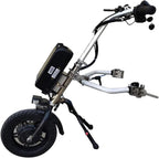 500W Electric Handcycle Wheelchair Attachment, Wheelchair Pull Device, Rehabilitation Therapy Electric Wheelchair Conversion Kit with Front Light and Shock Absorber (A)