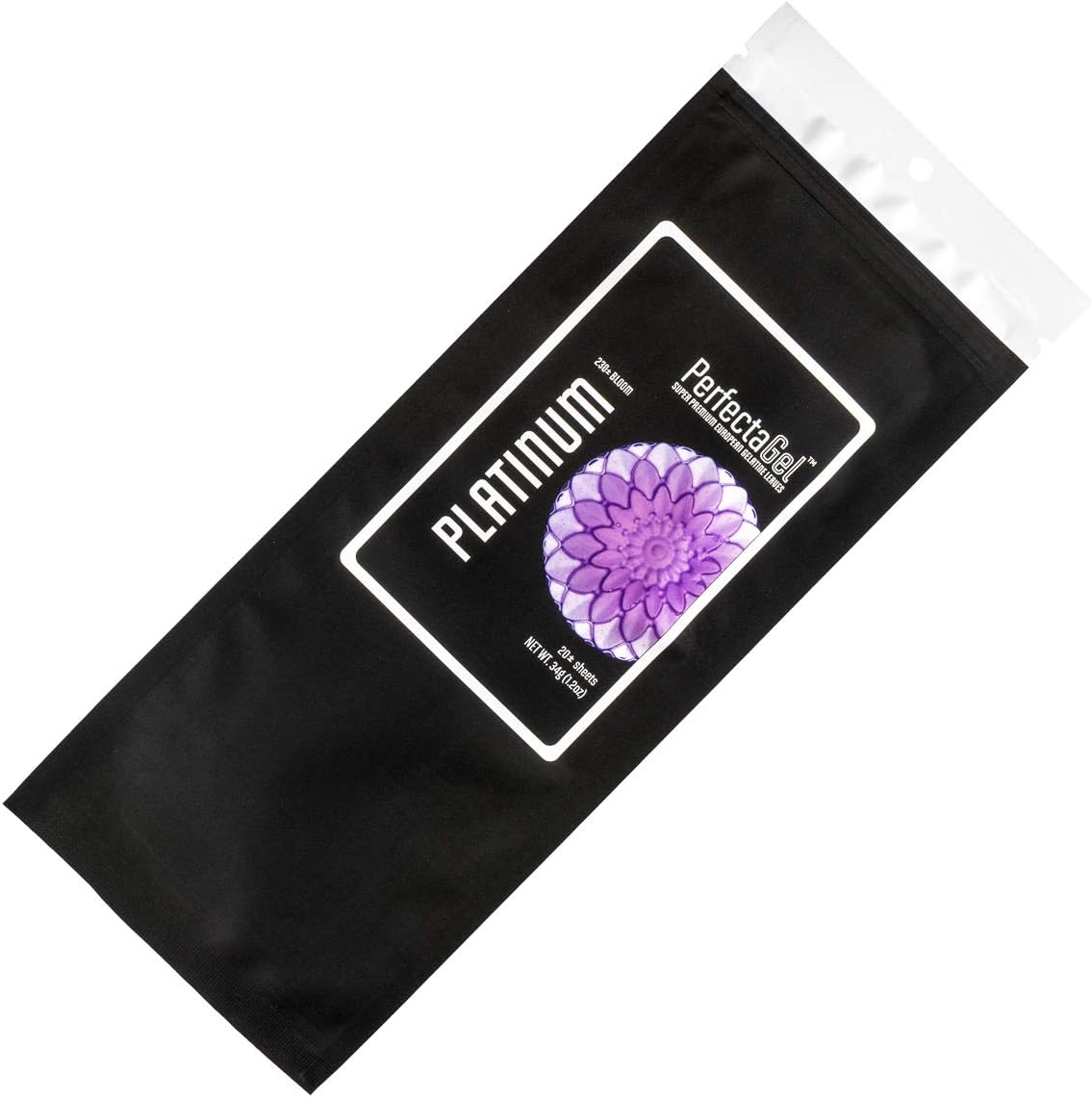 PerfectaGel Platinum Gelatin Sheets (230 Bloom) - 20 Sheets
