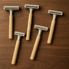 "Bamboo Reusable XOMO Razor Set for Men & Women – Includes 5 Razors