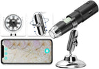 Wireless Skin Analyzer Machine Dermatoscope Scalp/Skin/Hair follicle Detection Testing Analysis Magnifier UV Skin Analyzer Professional 1000X Facial Skin Detector Digital Microscope