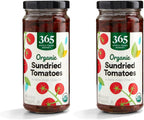 365 by Whole Foods Market, Organic Sundried Tomatoes In Olive Oil, 8.5 Ounce (Pack of 2)