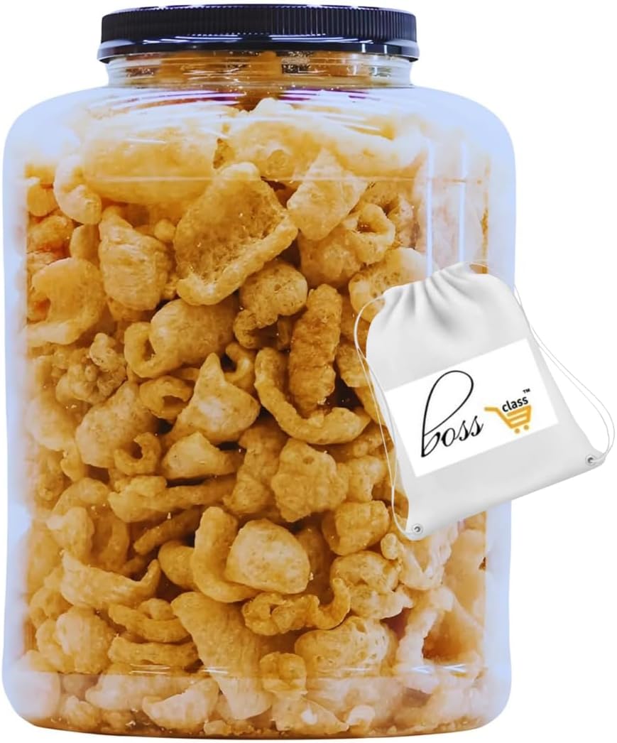 (1) Original Smoked Fried Pork Rinds 16oz Tub Premium Chicharrones Zero Carbs High Protein Crunchy Crackling Snacks Keto Paleo Friendly Party Food Guacamole Gourmet Snack Savory Treat