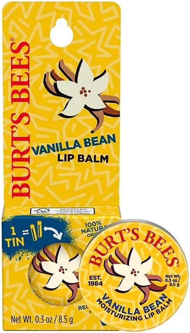 Burt's Bees Vanilla Bean Lip Balm Tin 0.3 oz