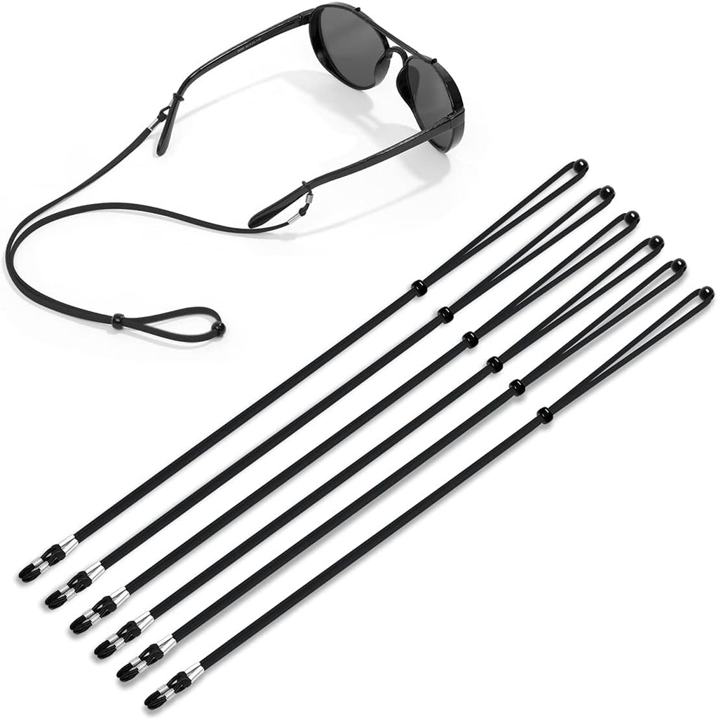 Glasses Strap(6 PCS) Sports Eyeglass Strap,Adjustable Sunglasses Lanyard Neck Holders Cord Retainer for Men Women
