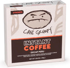 Café Grumpy Instant Decaf Coffee 6 Pack 30g Single Serve Sachets, Swiss Water Processed Medium Roast Arabica Packets, Travel Ready Office Quick Prep