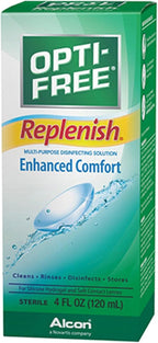 Opti-Free Replenish (New) Size 4z Opti-Free Replenish Solution for Silicon Hydrogil and Soft Contact Lenses