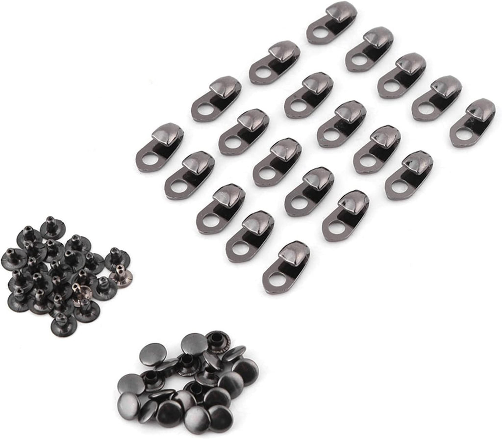20pcs/set Boot Hooks Lace Fittings With Rivets for Repair/Camp/Hike/Climb Accessories