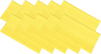 PATIKIL Eyeglass Microfiber Cleaning Cloth 7"x6", 10 Pack Glasses Cleaning Cloth Soft Wipe Screen Cloth for Camera Lens Eyeglasses Screens in Individual Vinyl Pouch, Yellow