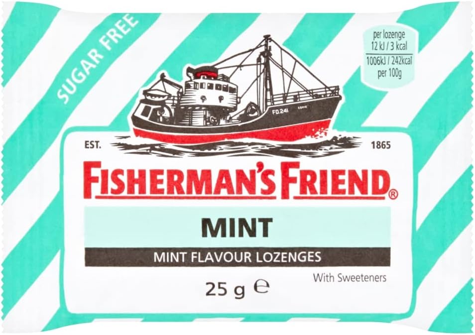 Fisherman's Friend Sugar Free Mint Flavour Lozenges 25G (Pack of 24)