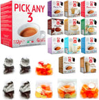 Tiziano Bonini Coffee, Tea and Chocolate Pods, Dolce Gusto Compatible Pods. Pick Any 3 from 20+ Flavours Inc. Espresso Decaf, Cappuccino, Hot Chocolate, Caffe Latte, Hazelnut, Caramel, Irish and More
