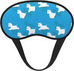 Westie Dogs Pattern Sleep Eye Mask Blindfold for Women Men Travel Work Meditation Yoga