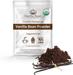 Vanilla Bean Powder - 100% Pure Ground Madagascar Vanilla Powder - For Cooking, Baking, & Additional Flavoring - Add To Coffee, Tea, Yogurt, & Shakes - Raw, Unsweetened, No Fillers or Additives - 1 oz