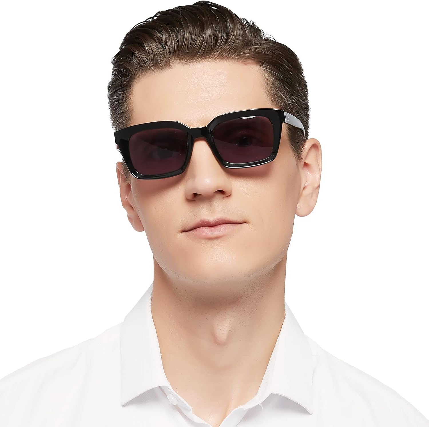 MARE AZZURO Reader Sunglasses Men Retro Square Sun Reading Glasses 1.0 1.25 1.5 1.75 2.0 2.25 2.5 2.75 3.0 3.5 4.0