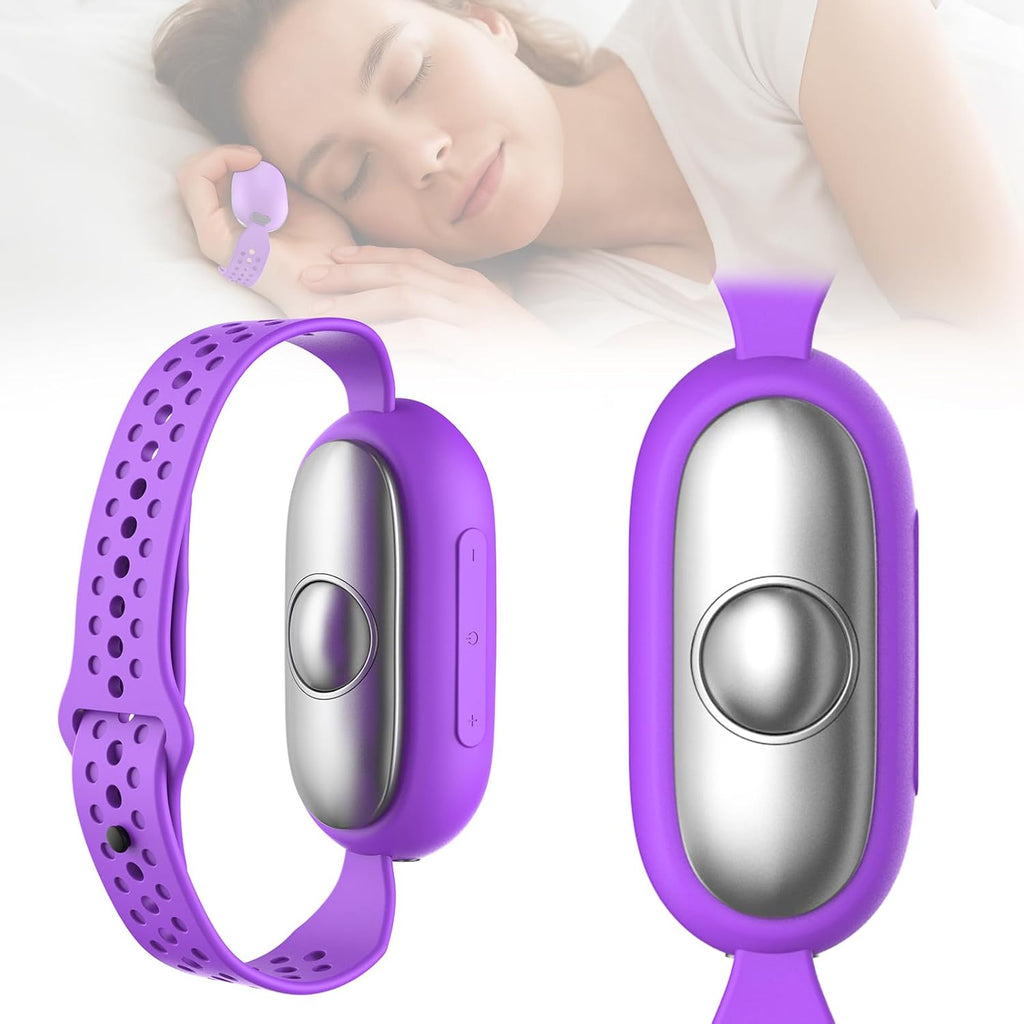 Sleep Aid Device, Hand Micro-Current Sleep Instrument Anxiety Device, Portable Rechargeable Sleep Aid for Anxiety and Insomnia (Blue)