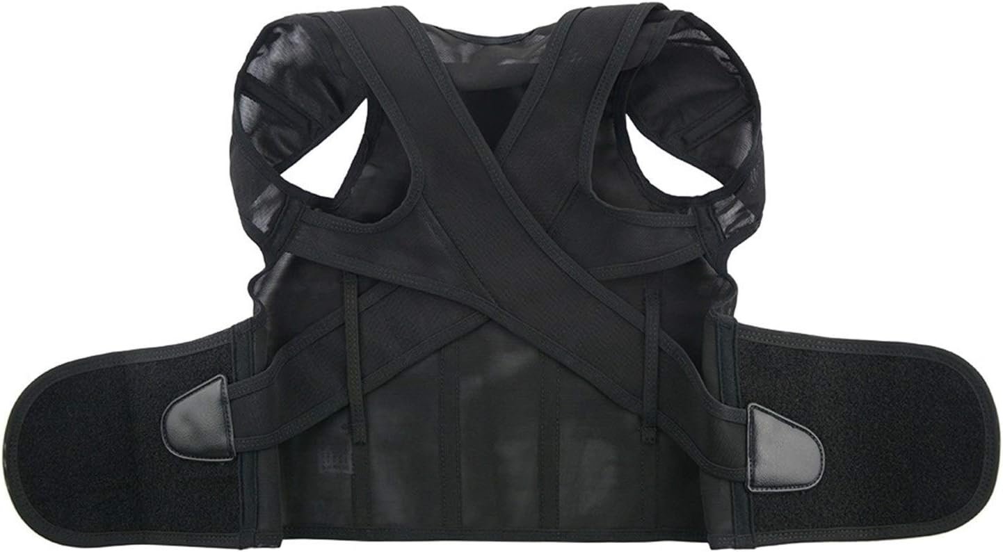 Orthopedic Corrector Corset for Children Back Brace Scoliosis Clavicle Support Belt Waist Trainer Unisex,Black-X-Small